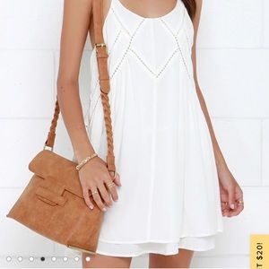 Lulus white slip dress